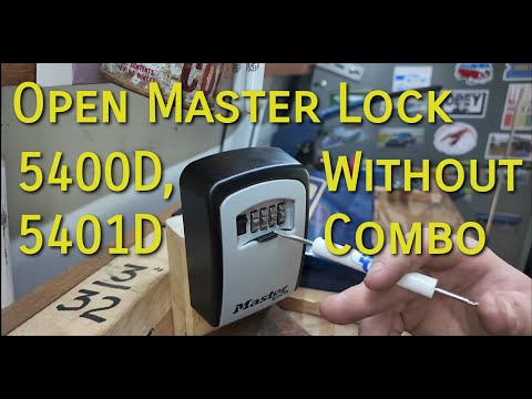 Lockstuff: Open Master Lock 5400D, 5401D without combination (decode combination)