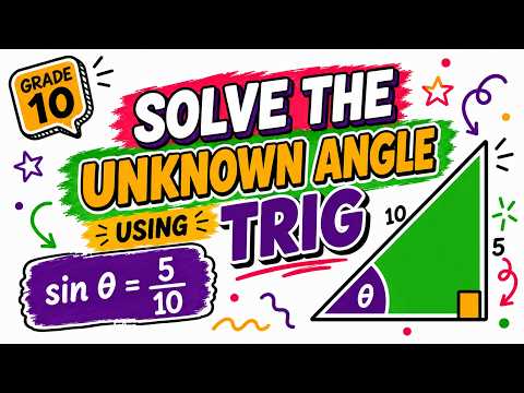 How to Find a Missing Angle Using Trigonometry | Grade 10 CAPS Maths