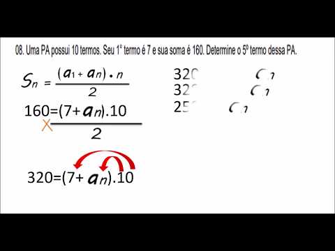 PA e PG - 08 da Lista - Soma de termos da PA