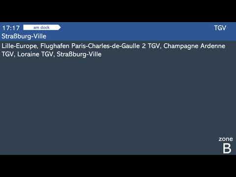 #001 [TGV] Bru Midi/Zuid  - Strasbourg Ville