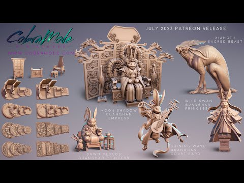Cobramode 3D Printable Miniatures - July 2023 Patreon Release