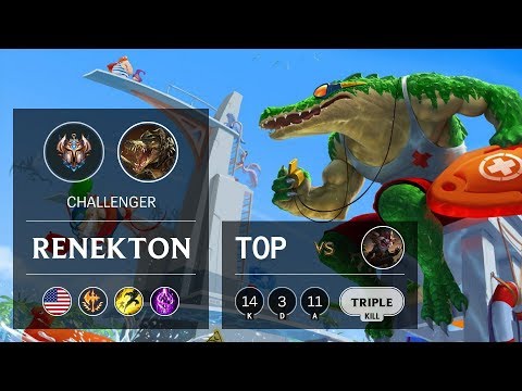 Renekton Top vs Kled - NA Challenger Patch 9.23