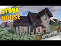 How To Build A STONE HOUSE BASE Minecraft TUTORIAL