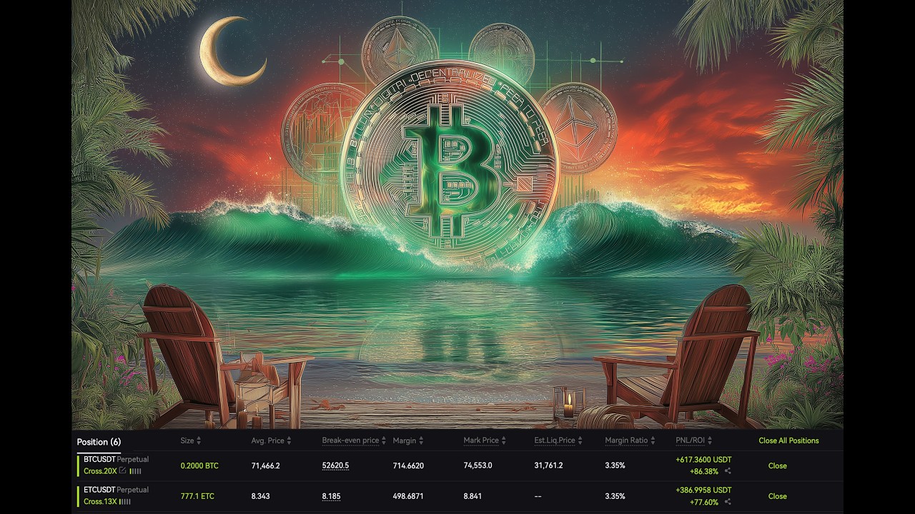 КРИПТО ЛАУНЖ СТРИМ 🏝️ ЧИЛИМ И ТРЕЙДИМ