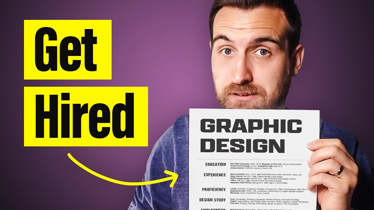 What should be in a graphic design CV?