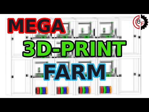 1# Mega 3D Print Farm Vorstellung 3D Drucker Farm Produktion Regal IKEA Lack enclosure Gehäuse
