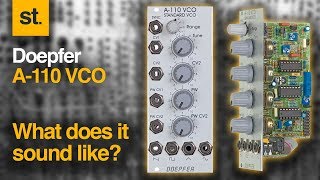 Video thumbnail for Doepfer A110 VCO - How does it sound? by Studio Toolz