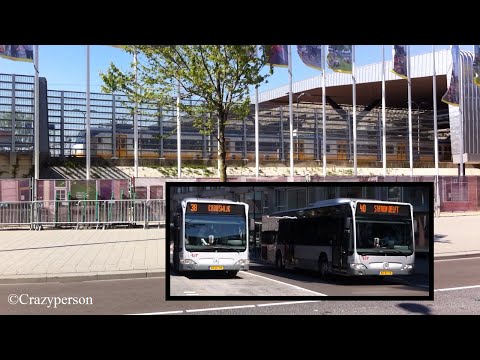 NS trein SGM & RET bus Mercedes Benz bij Rotterdam Centraal