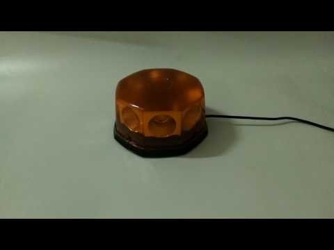 40W COB LED Amber Auto Beacon Emergency Hazard Strobe Light Bar 12 Flash Modes