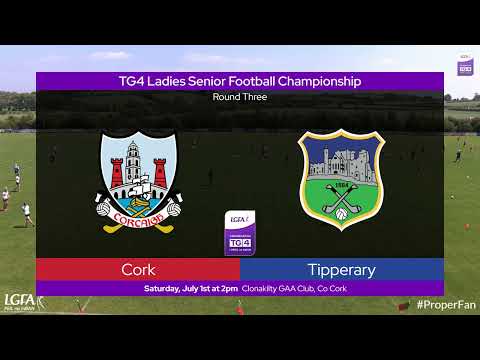 2023 07/01 Cork v Tipperary - TG4 Senior Championship Group 4 Round 3