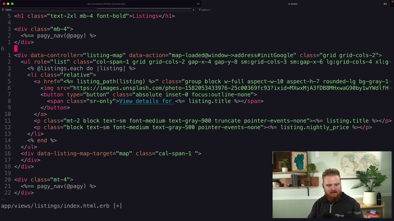 Listing location pin markers to google map with stimulus js - clearbnb - Part 18