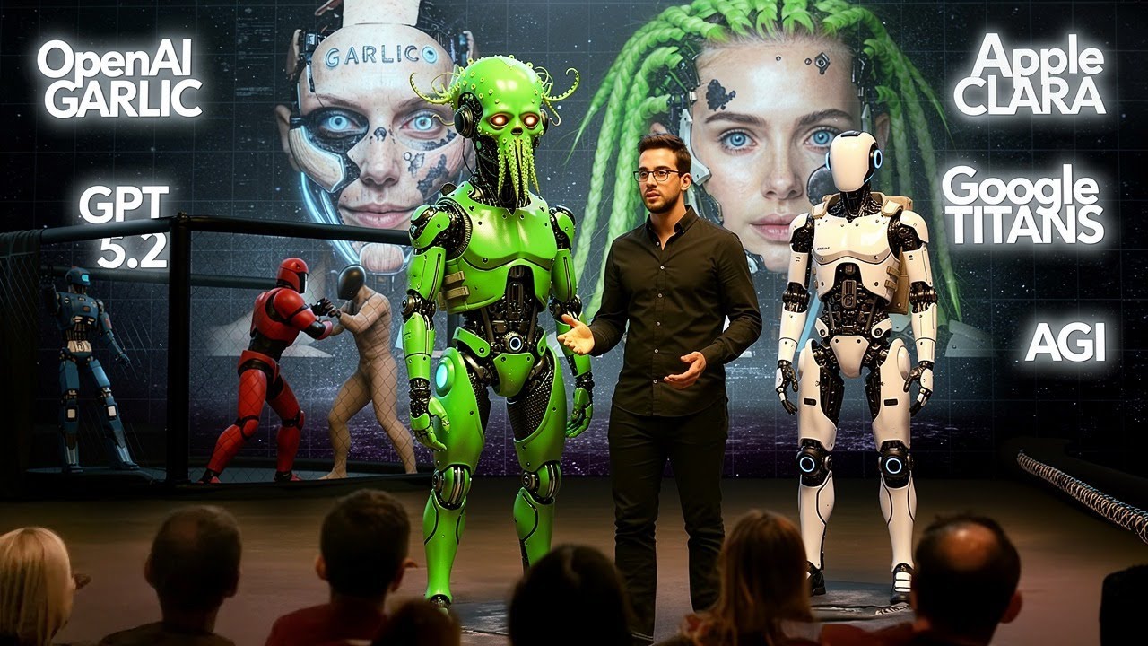 AI SHOCKS Again This Week: OpenAI Garlic, Google Titans, Apple Clara, GPT 5.2, AGI Claims...
