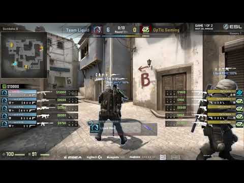CS GO   OpTic vs  Liquid Mirage Map 1   ESL Pro League Season 4   NA Matchday 3
