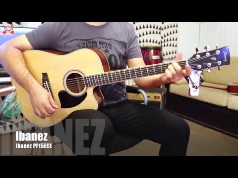 Ibanez PF15ECE NT - Naturel Elektro Akustik Gitar - Video
