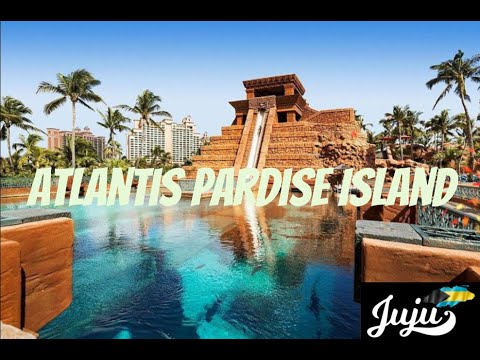 Drone Fly Over Atlantis Paradise Island Bahamas