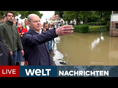 SAARLAND SÄUFT AB: Ausnahmezustand - Nach Dauerregen und Hochwasser Kanzler Scholz erwartet | LIVE