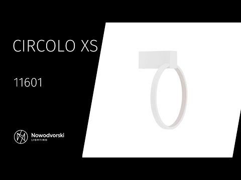 Бра, настінний світильник Nowodvorski 11601 Circolo LED XS 1x9W 3000K 190Lm IP20 білий