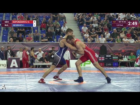 1/8 GR - 75 kg: Z. DATUNASHVILI (GEO) df. I. GEORGIEV (BUL), 3-2