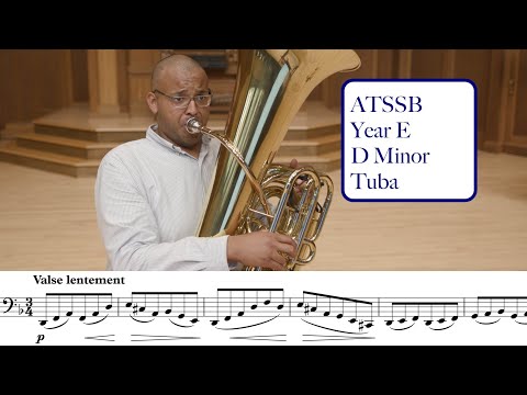 ATSSB Year E Tuba Etude #1 D Minor Böhme (Voxman Selected Studies)