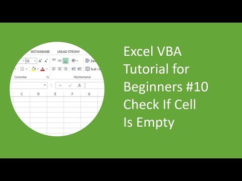 Excel VBA Tutorial for Beginners #10 Check If Cell Is Empty