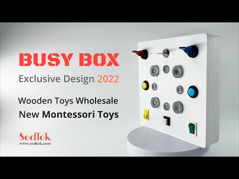 Busy Box Wholesale 2022 Montessori Toy Busy Board Wooden Toy