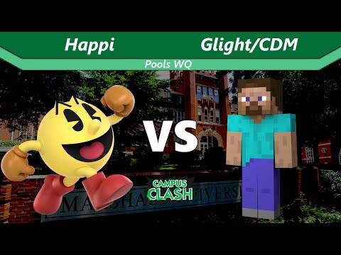 Campus Clash Fall 2022 - Happi (Pac Man) vs Glight/CDM (Steve) - Pools WQ - SSBU