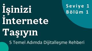 İşletmenizi İnternete Taşımanın İlk 5 Adımı | KOBİ Rehberi 1.1