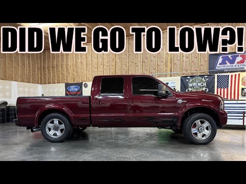LOWERING OUR NEW HARLEY DAVIDSON F-250! THANK YOU FOR 10K SUBS!!!