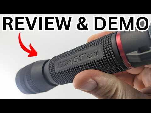 Coast GX20 Review & Demo - 1200 Lumen Waterproof Flashlight