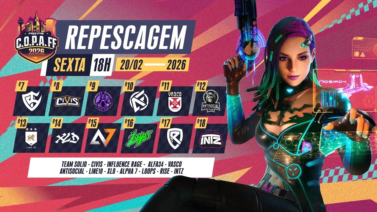 C.O.P.A FF 2026: REPESCAGEM 🚨 QUEM VAI PARA A FINAL? 🏆  #freefire