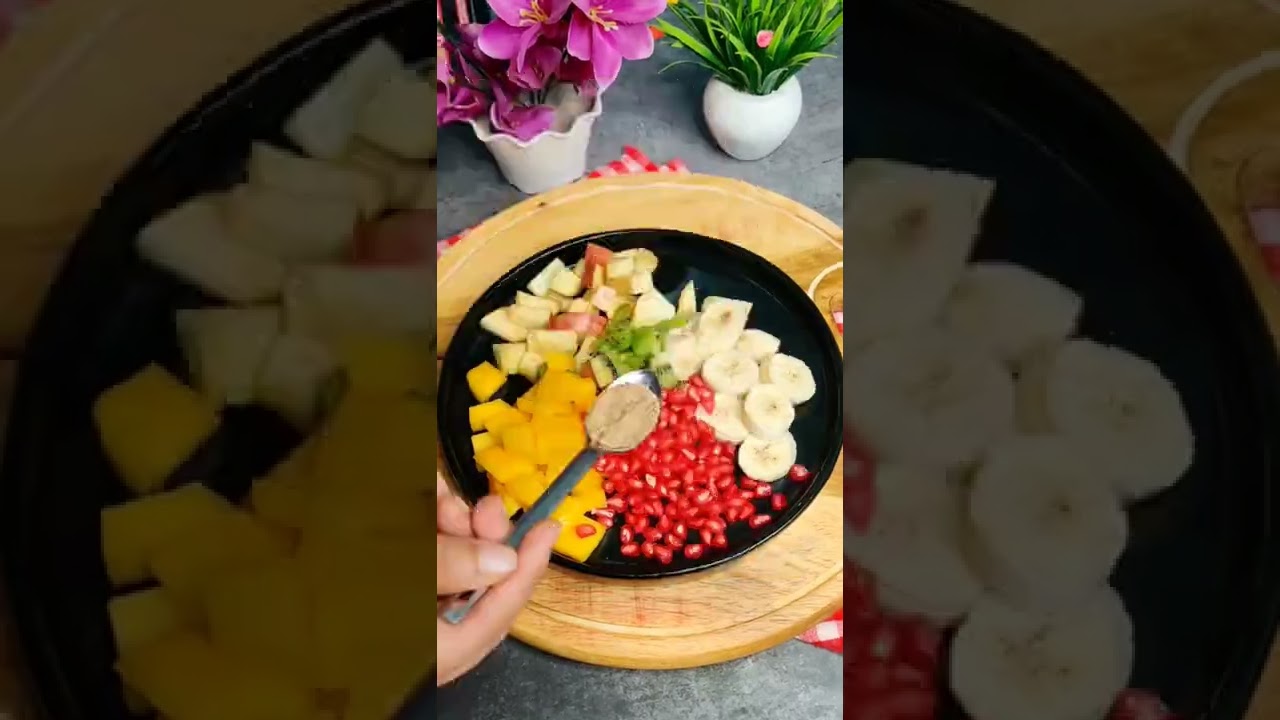 Breakfast me banaye fruit chaat recipe aur kha k mast ho jaiye #shorts
