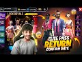 ELITE PASS BUNDLES RETURN ️ Free Fire MaX