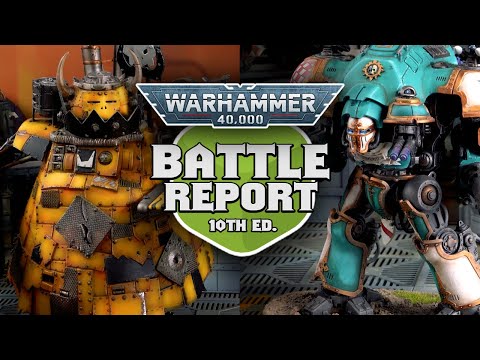 Orks vs Imperial Knights Warhammer 40k 10th Edition Battle Report Ep 14