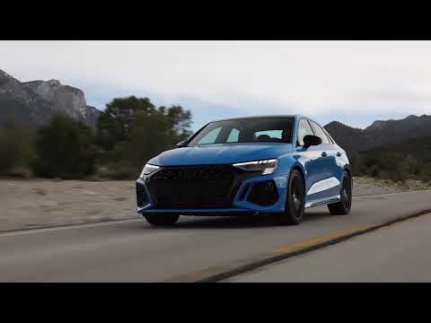 2022 Audi RS 3 in Turbo Blue Drivng Video