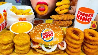 Download lagu ASMR BURGER KING FEAST, WHOOPPER, CHICKEN TENDER & NUGGET, ONION RINGS, FRIES MASSIVE Eating Sounds mp3