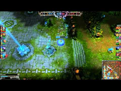 Skill or Luck? Full Map Ezreal Ult snipe in the fountain