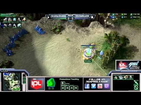 Grubby vs DeMuslim - Game 1 of 3 - GSL World Championship EU Qualifier