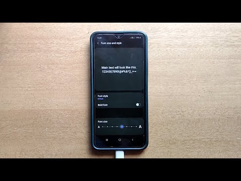 How To Change Font Size In Samsung Galaxy Mobile
