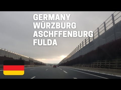 Germany: A3 Würzburg - Aschaffenburg_fulda | European Roads4k