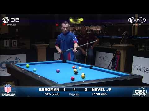 USBTC 10-Ball: Justin Bergman vs Larry Nevel Jr