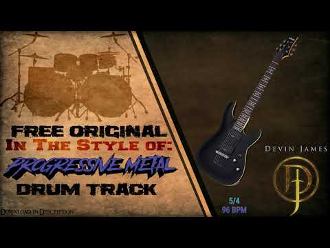 Progressive Metal Styled Free Original Drum Track - 96 BPM (FREE DOWNLOAD)