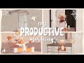 ⋆୨୧˚ 🧺|| My Productive Morning || yoga, cooking, shower ||☁️ ˚୨୧⋆