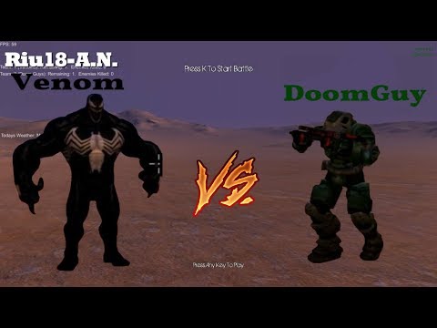 Ultimate Epic Battle Simulator, Venom 1000 Vs Doomguy 100