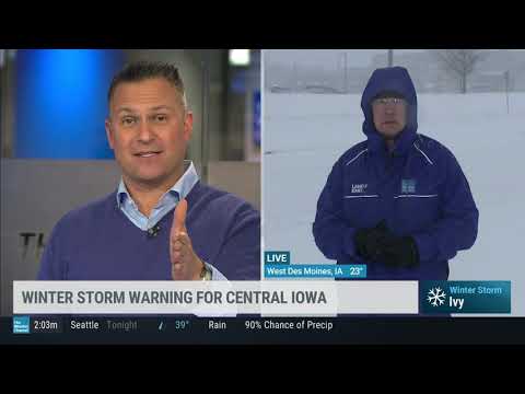 Mike Seidel TWC Des Moines Heavy Snow Winter Storm Ivy 12-29-2020