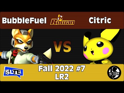 Rowan SSBM Fall 2022 #7: BubbleFuel (Fox) Vs. Citric (Pichu) - WR1