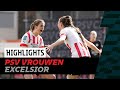 Maar liefst VIJF GOALS in duel om de HALVE FINALE! ? | Highlights PSV Vrouwen - Excelsior