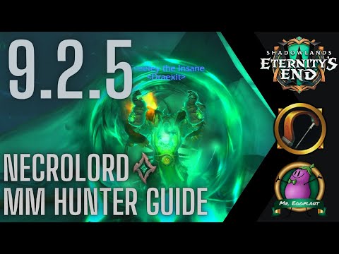 UPDATED 9.2.5  MM Hunter Shadowlands Guide | Necrolord Stats/Legos/Talents/Rotation/Tier Set | WoW