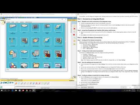 appendix packet tracer - configured an integrated router