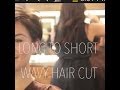 watch as all this long curly hair gets chopped to a ...
