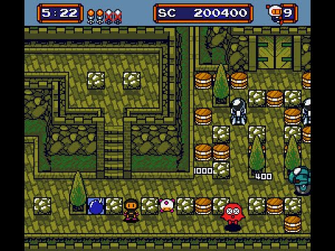 Mega Bomberman Sega Genesis 2 player Co-op 60fps